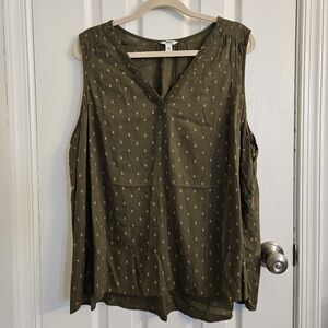 Sonoma Goods for Life V-Neck Sleeveless  Women's Top